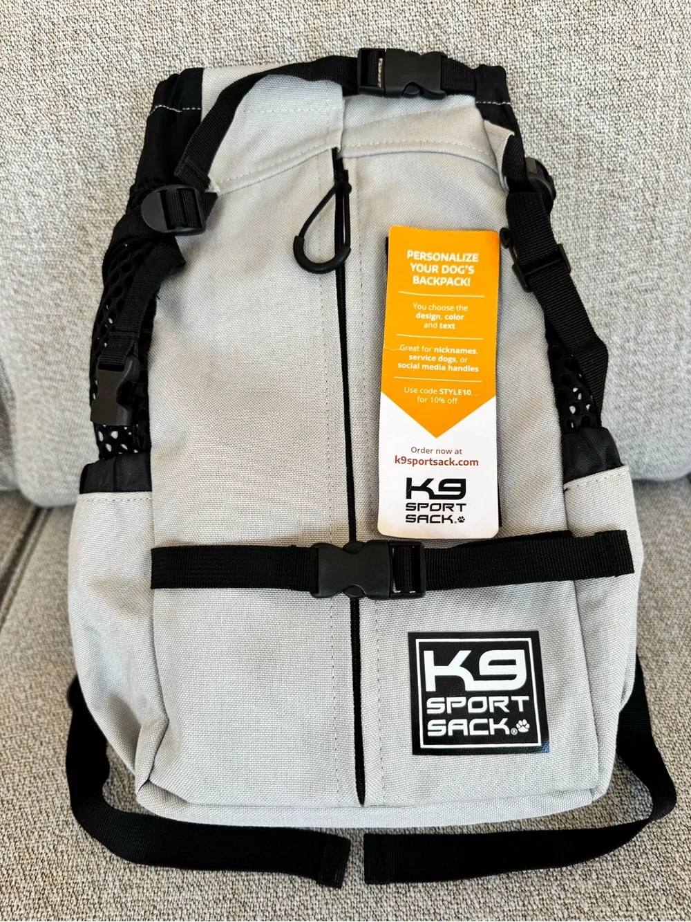 Air 2 | The Original Backpack Dog Carrier Light Gray | Sz S